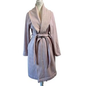 UGG Duffield Robe Long Sleeve Shawl Collar Light Pink Heather Women's Small (S)